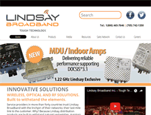 Tablet Screenshot of lindsaybroadbandinc.com